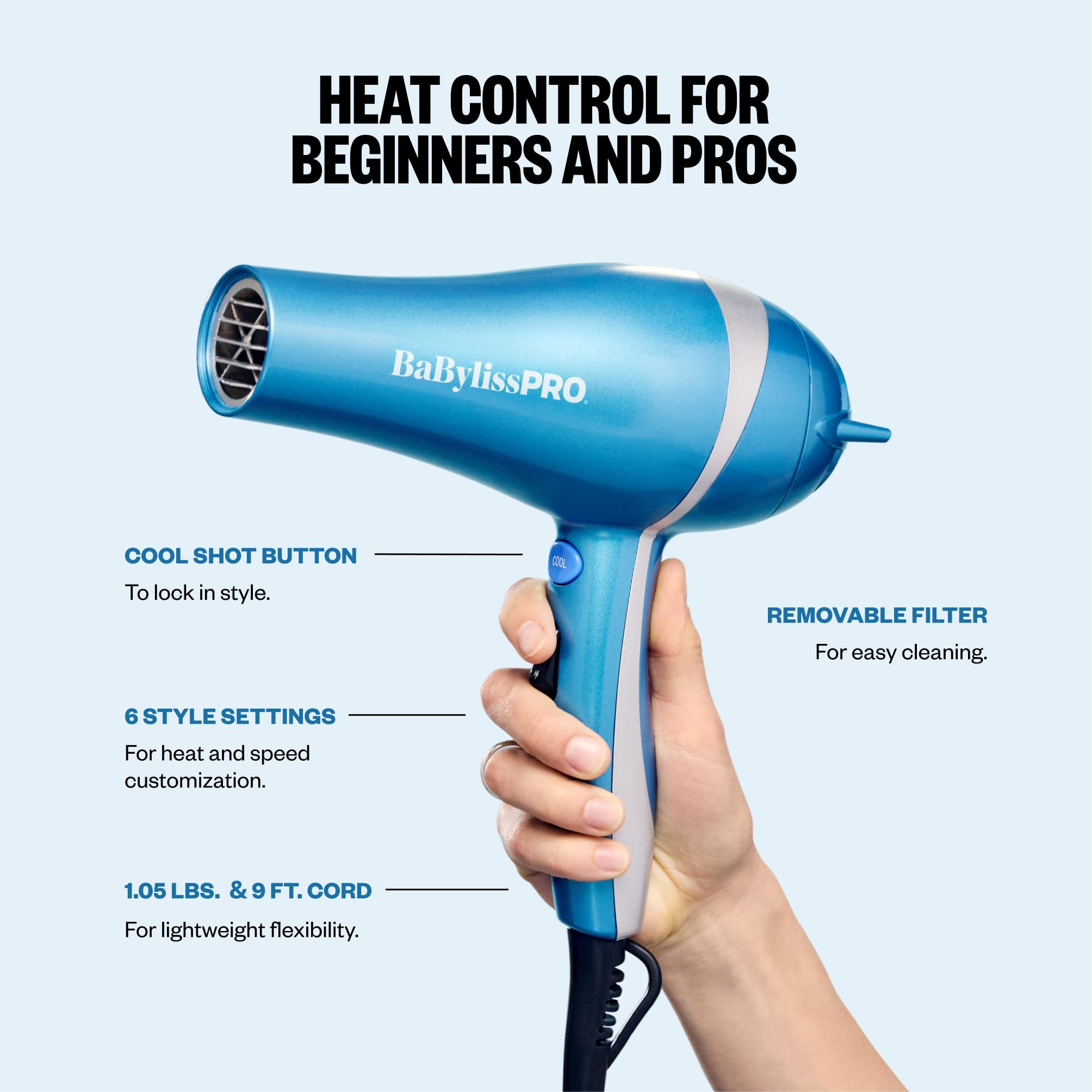 BaBylissPRO Nano Titanium Blow Dryer -5