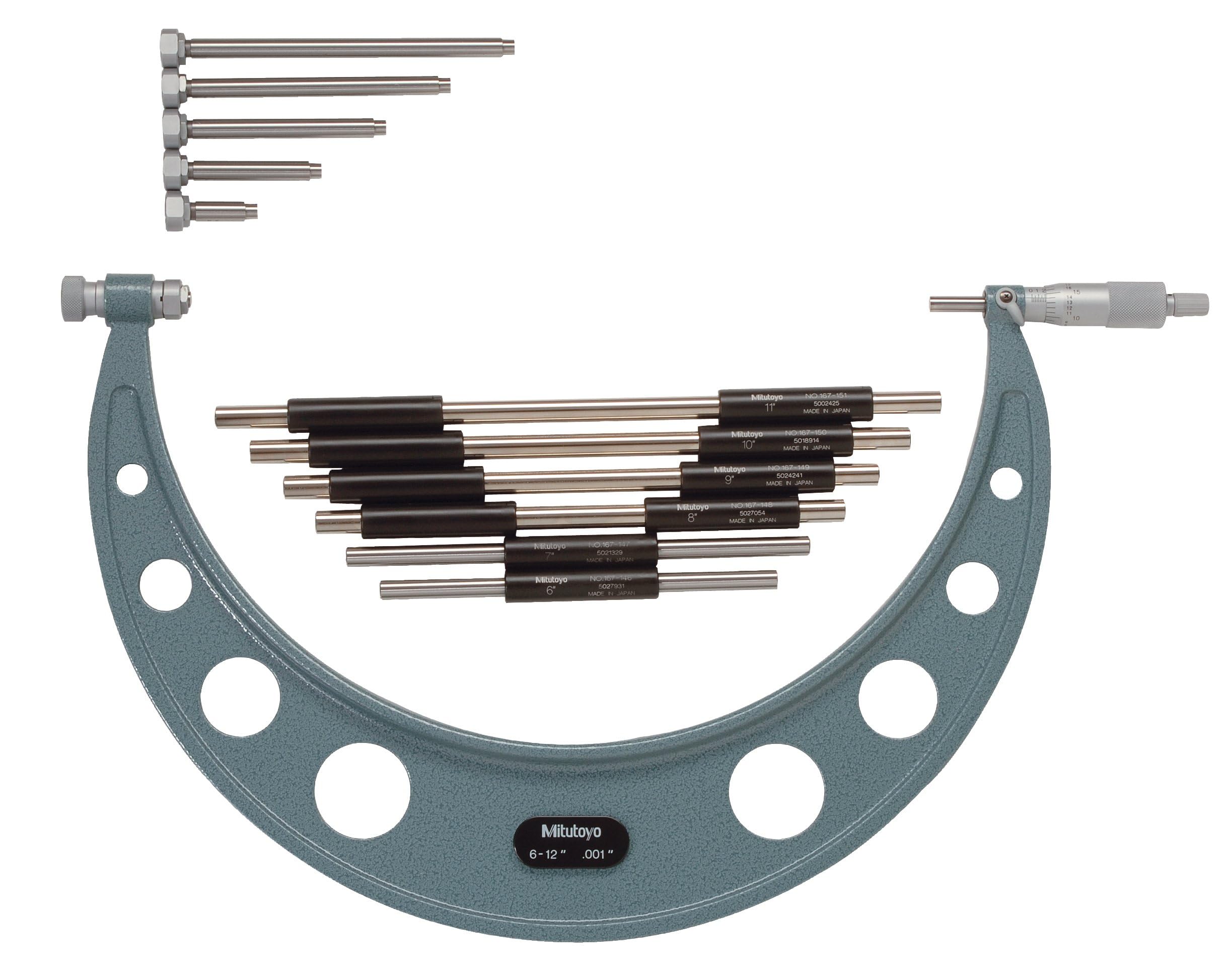 Mitutoyo 104-138, 6-12 X .001 Interchangeable Anvil Outside