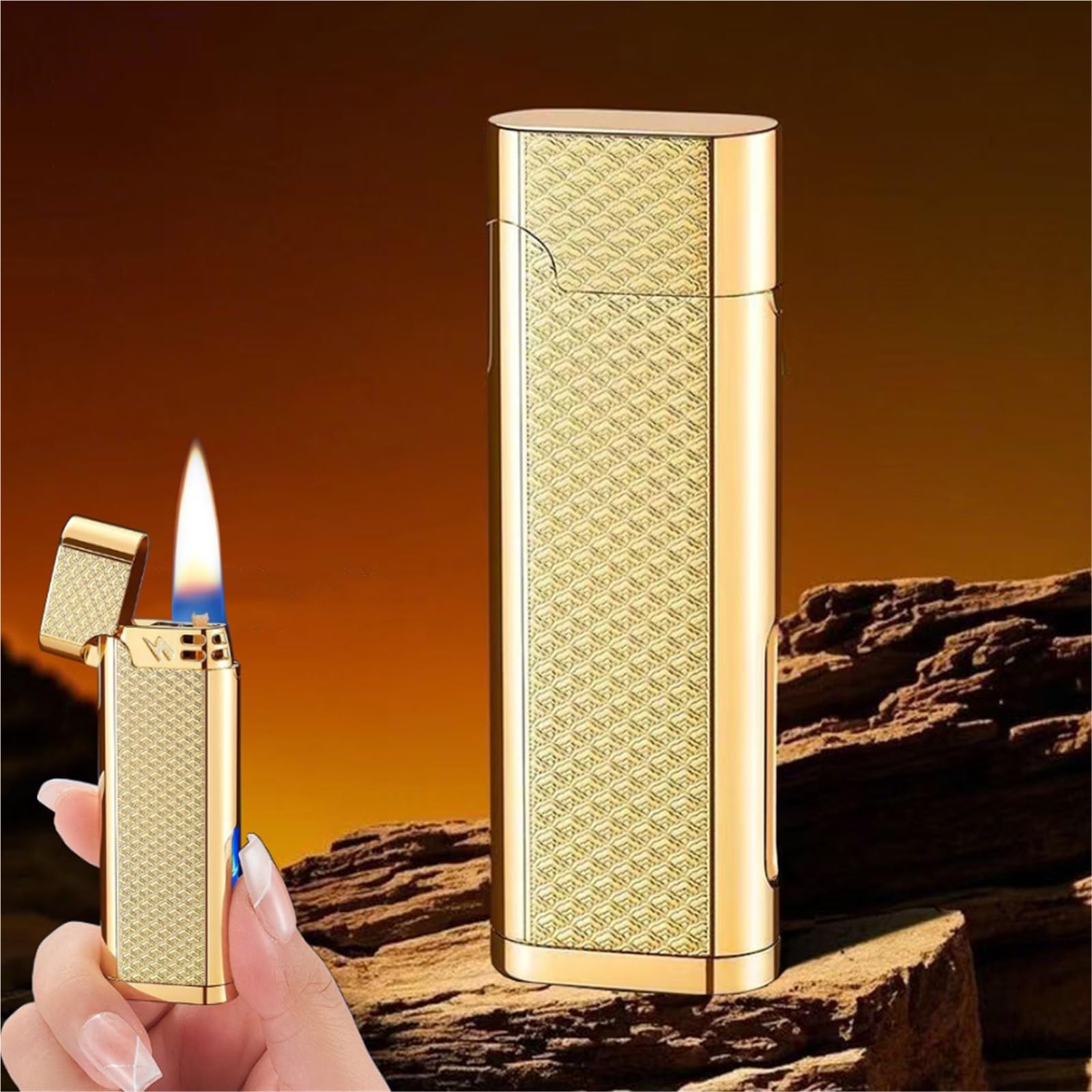 Encendedor de queroseno con ventana transparente el regalo unisex ideal