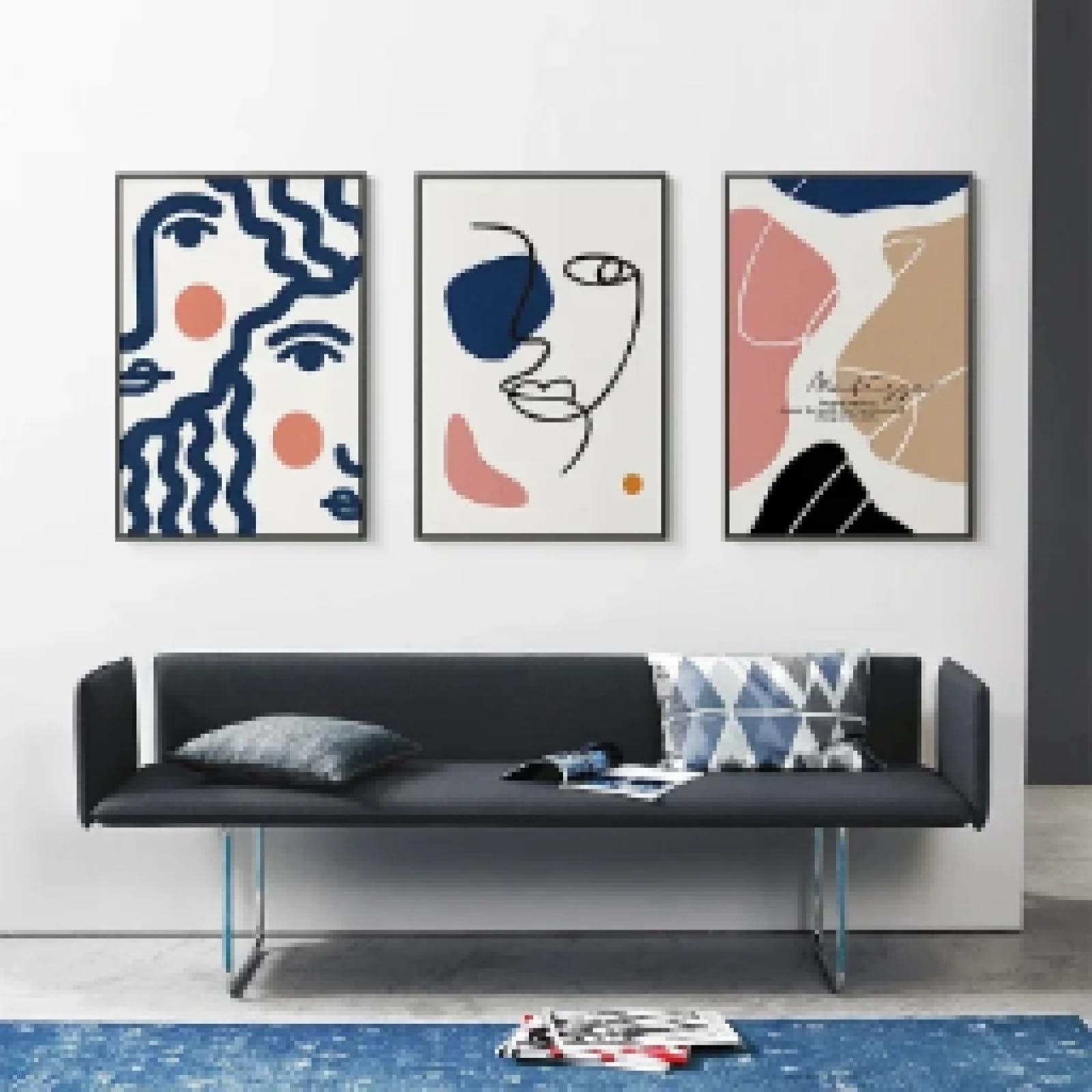 Peinture Toile Morandi Filles Abstrait Affiche Salon 60x90