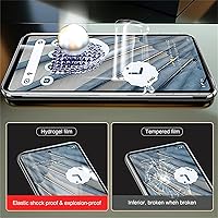 Vista 3 de Paquete de 2 protectores de pantalla de hidrogel para Google Pixel 8a (6.1 pulgadas), protector de pantalla de TPU flexible antirrotura de alta