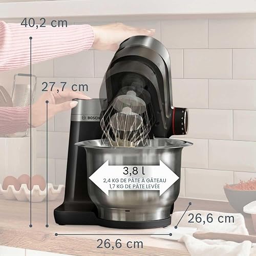 Bosch Series 2 Stand Mixer, 7 in 1 Functions, MUMS2VM40G, Black - 3