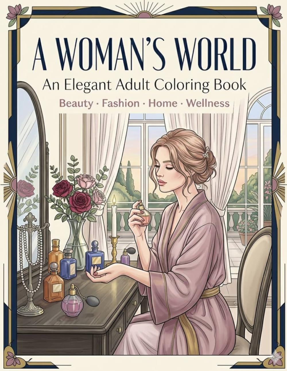 Luxury Living Coloring Book for Women: Beautiful Fashion, Travel, Café, Shopping, and Luxury Lifestyle Scenes for Relaxation and Creativity