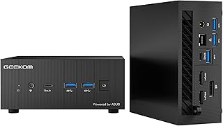 Mini PC AS6, AMD Ryzen 9 6900HX, AMD Radeon 680M Graphics, 32GB DDR5+1TB PCIe Gen 4 SSD Mini Computers Windows 11 Pro Desktop Computer Support Wi-Fi 6E/Bluetooth 5.2/USB 4.0/2.5Gbps LAN/8K