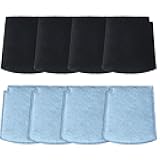 8-Pack TrueAir Replacement Carbon Filters Compatible with Hamilton Beach Purifier 04384, 04530G, 04531GM, 04532GM, 04234G, 04386 - Pet Odor Eliminator for Smoke & Kitchen