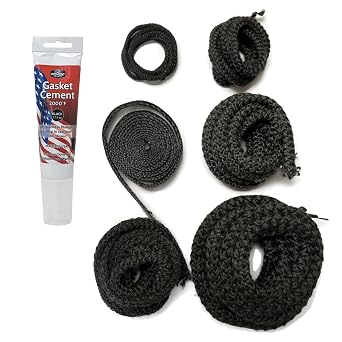 Midwest Hearth Gasket Kit GK99 for Dutchwest & Vermont Castings Sequoia Wood Stoves Universal Rope Gasket Kit Made in USA