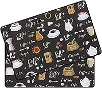 Vista 16 de SHACOS Alfombrilla para Café Paquete de 2 de 12x19 Pulgadas Absorbente Antideslizante de Goma Accesorios de Bar Alfombrilla para Cafetera