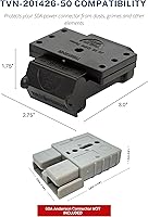 Vista 4 de Trailer Vision Cajas de Batería de 50A Conector Rápido Cubierta Protectora de Montaje Compatible con Calibre 6-12 AWG Ensamblaje de Enchufe Anderson
