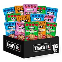 Vista 9 de That's it. Fruit Crunchables - Chips 100% de Manzana + Arándano, Paquete de 15 bocadillos saludables para niños a base de plantas, sin OGM, sin