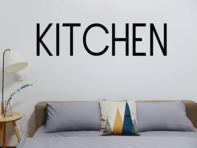 Kitchen Print Vinyl Sign Decal & Sticker for Car Home Decor