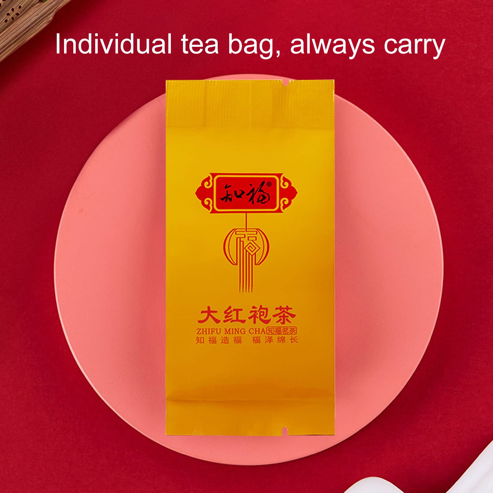 Luocute Tè Oolong Da Hong Pao, Tè di Roccia in Foglie Sfuse 200 G for | di Orchidea, Tradizione del tè di Roccia, 40 Bustine, Idea Regalo