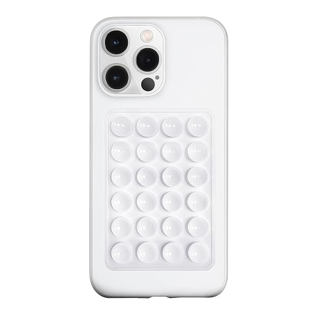 Anteel Silicone Suction Phone Case Mount Silicon Adhesive Phone Accessory for Smartphones Hands-Free Mirror Shower Phone Holder for