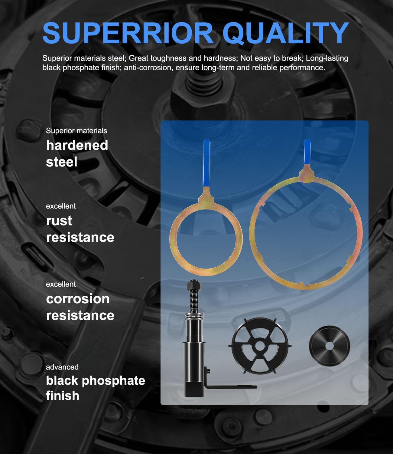 Yoursme DPS6 Reset Tool Dual Clutch Transmission Reinstall Tool Set, Compatible with Ford DPS6 DCT, Heavy Duty Dual Clutch Remover Installer Tools for Reuse, Clutch Tool Kit