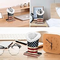 Vista 190 de Fintie Soporte para anteojos forrado de felpa con base magnética, estuche de cuero vegano prémium para lentes