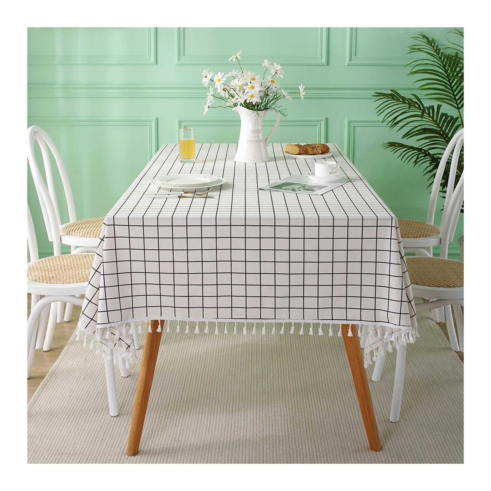 Nappe de table ete lavable et résistante aux taches