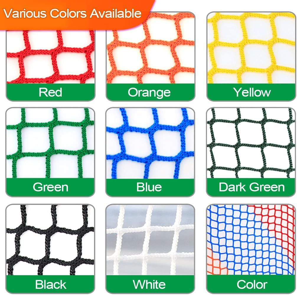 Store Partition Net In Black Knotless Polyester,Scenic Area Fall Protection Nets Mesh Hammock,Balcony Stairs Safety Protective Netting,Kids Playground Fence R(Size:3M×4M(9.8FT×13.1FT),Color:Black)