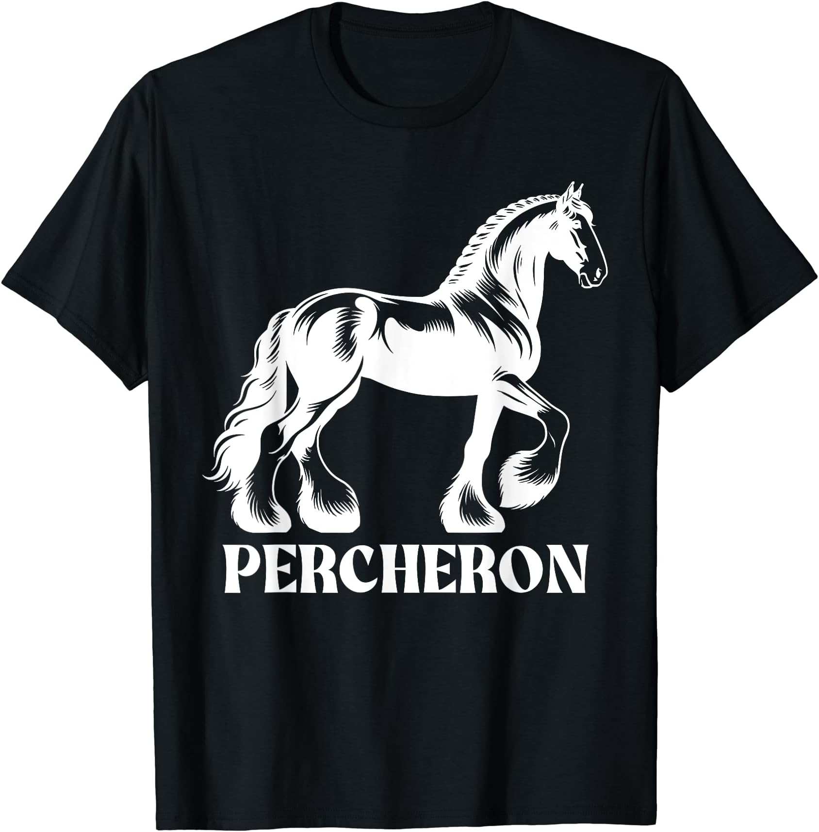 Percheron Horse, Equestrian Percheron Horse T-Shirt