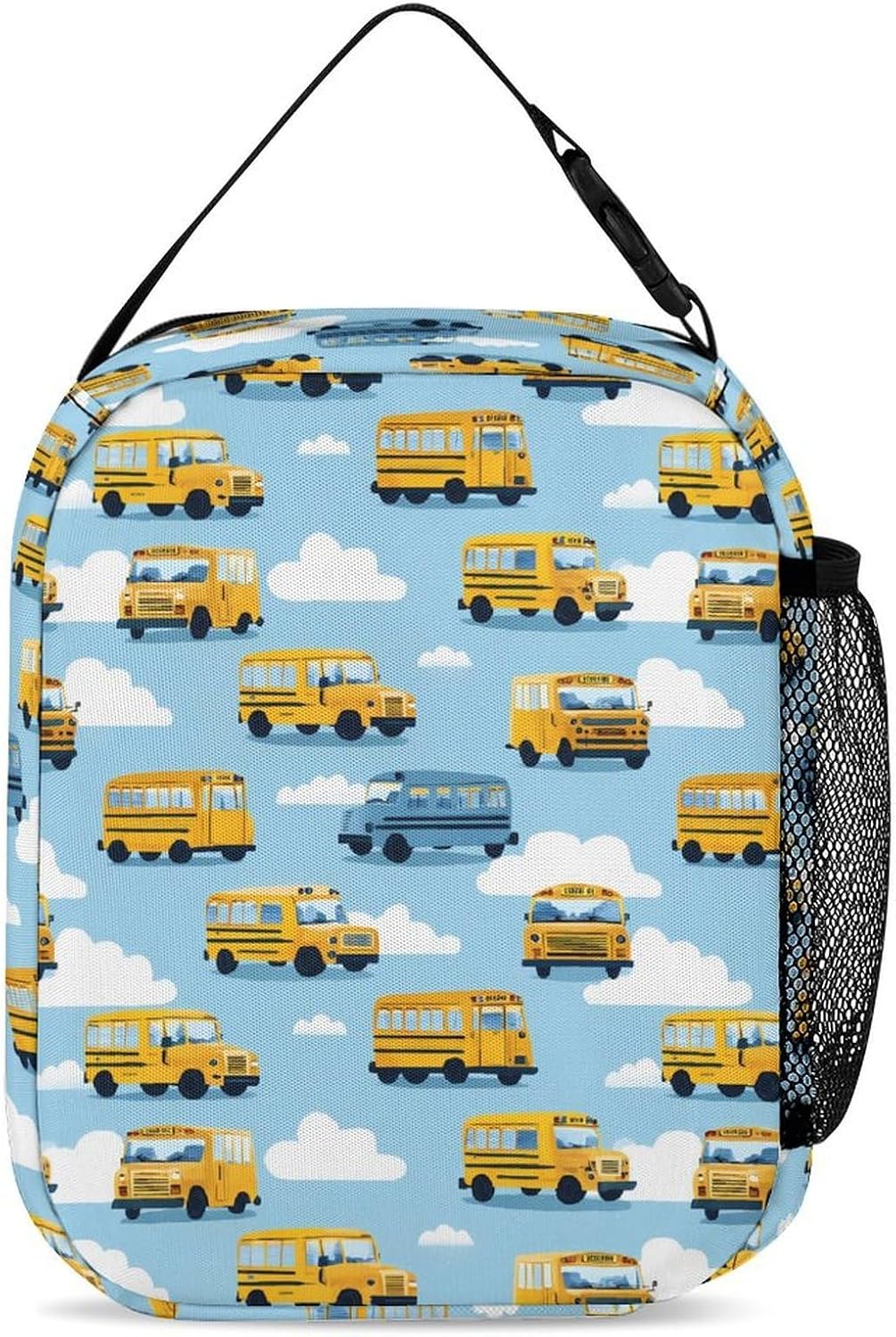 Bus Pattern Novelty Backpack Set with Lunch Bag Pencil Cases image 5