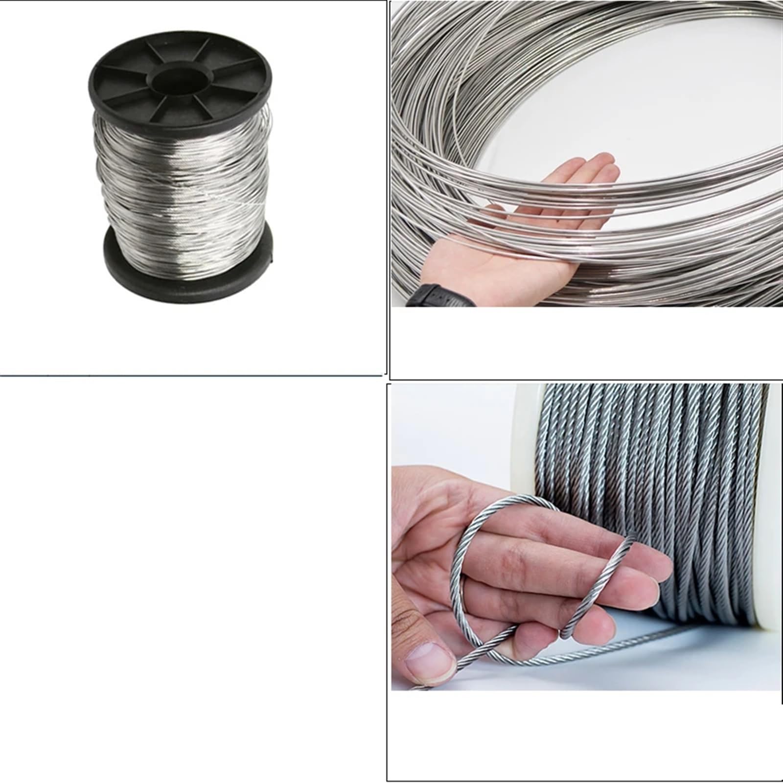 Filo In Acciaio Inox Filo di acciaio dolce da 100 metri di diametro Filo di acciaio inossidabile 304 Filo di ferro morbido for ancoraggio a filo singolo 0,1 0,2 0,3 0,4 0,5 0,6 0,8 mm 321 (Size : 0.8