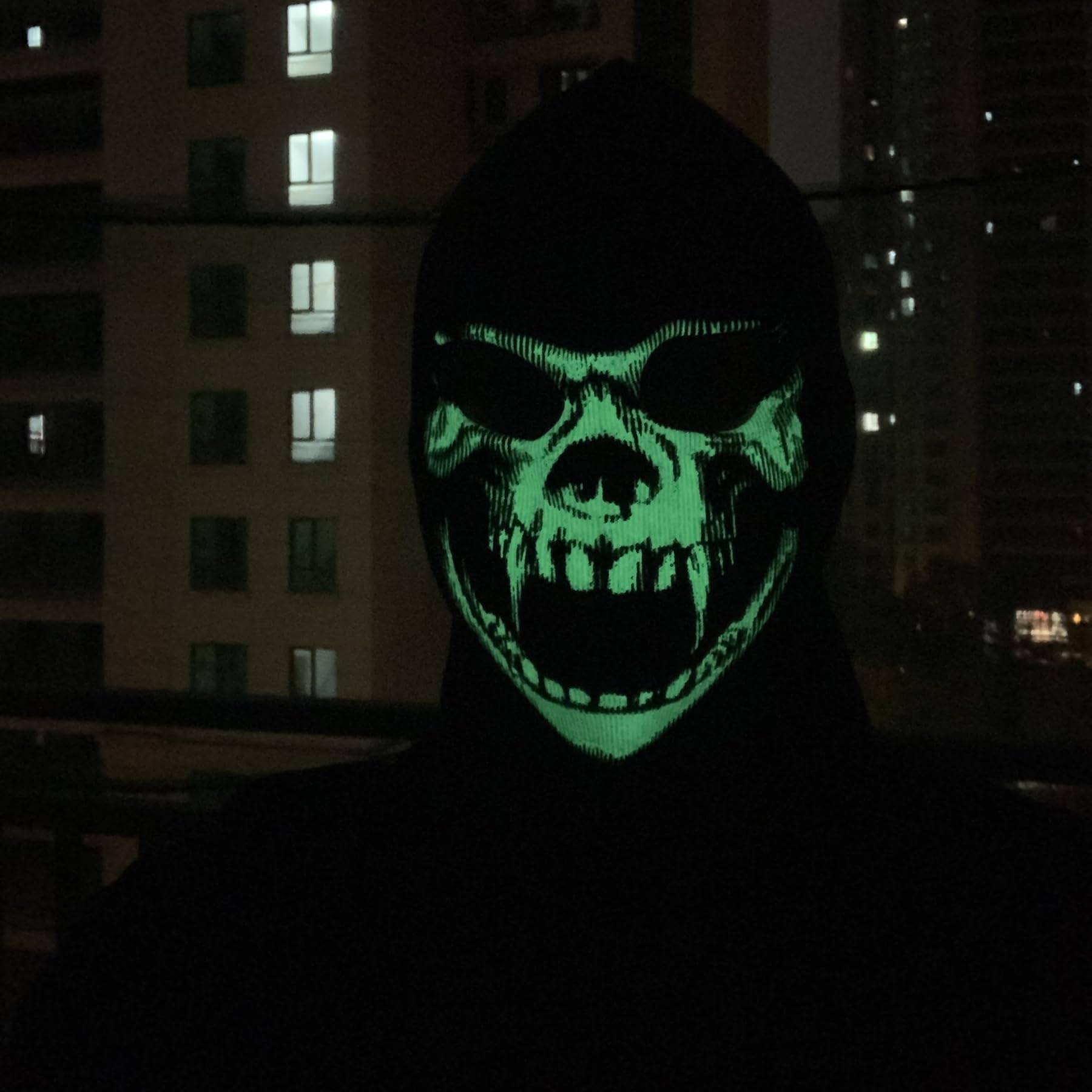 SGHE Skeleton Skull Halloween Balaclava Cap Face Mask With Gloves Glow in The Dark for Gift Game Cosplay Costume Cycling Outdoor Sporting Camping Hiking Warm - Image 4