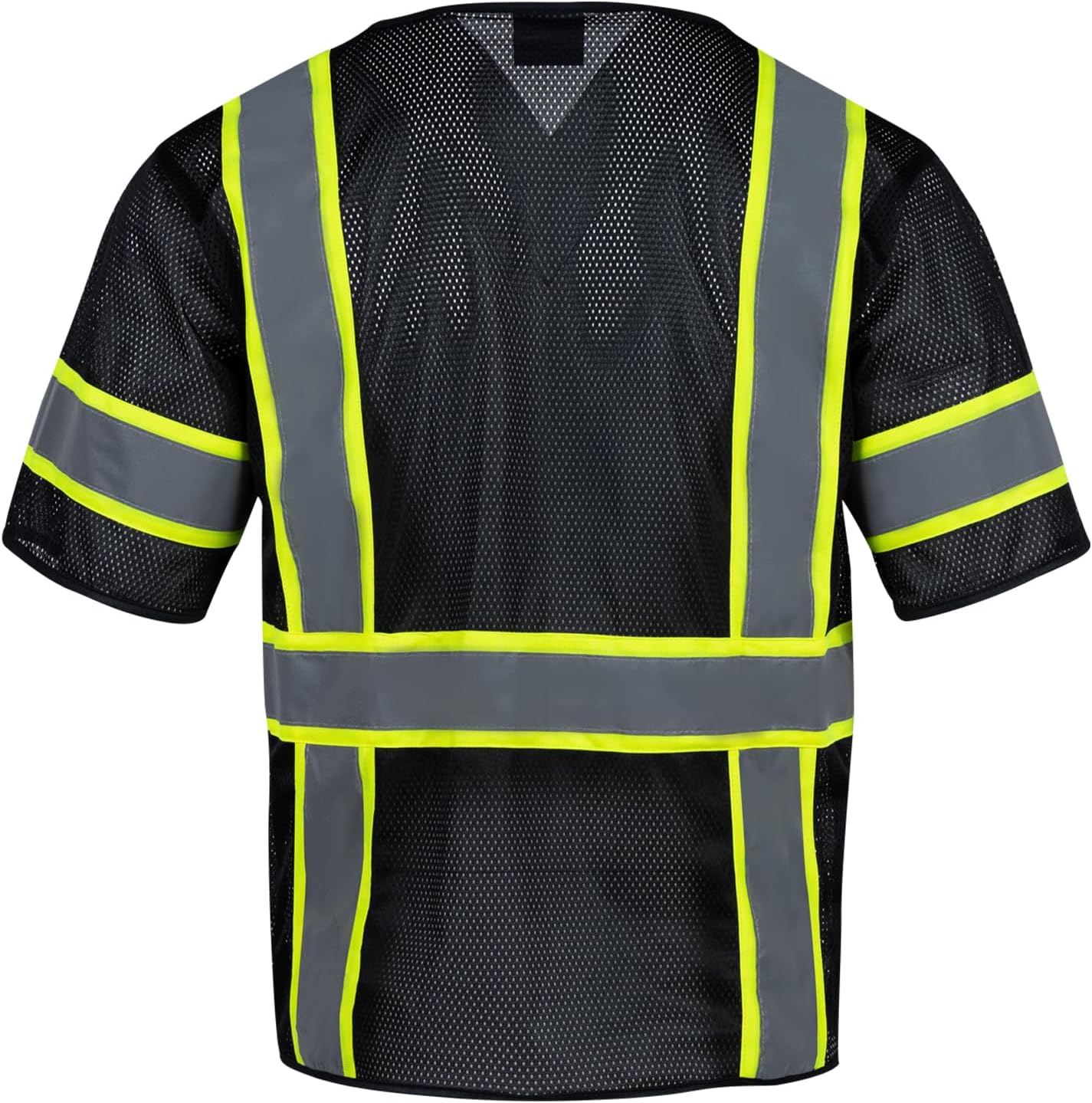 High Visibility Vest with Pockets Zipper for Men Women,Construction Vest with Reflective Strips,Hi Vis Class 3 - Image 2