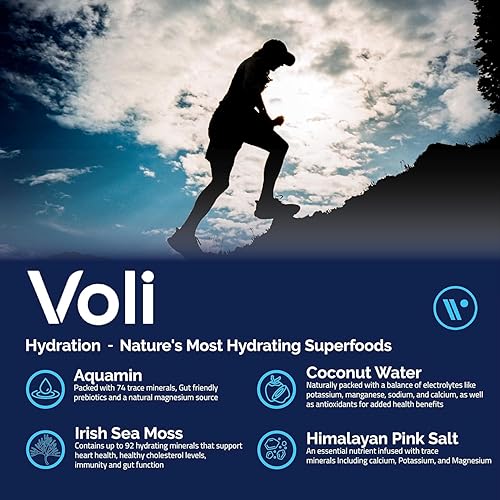 Miniatura 3 de Voli Hydration, Pali Piña Colada, hidratación de superalimentos, musgo marino irlandés, aquamin (magnesio natural), agua de coco, sal rosa del