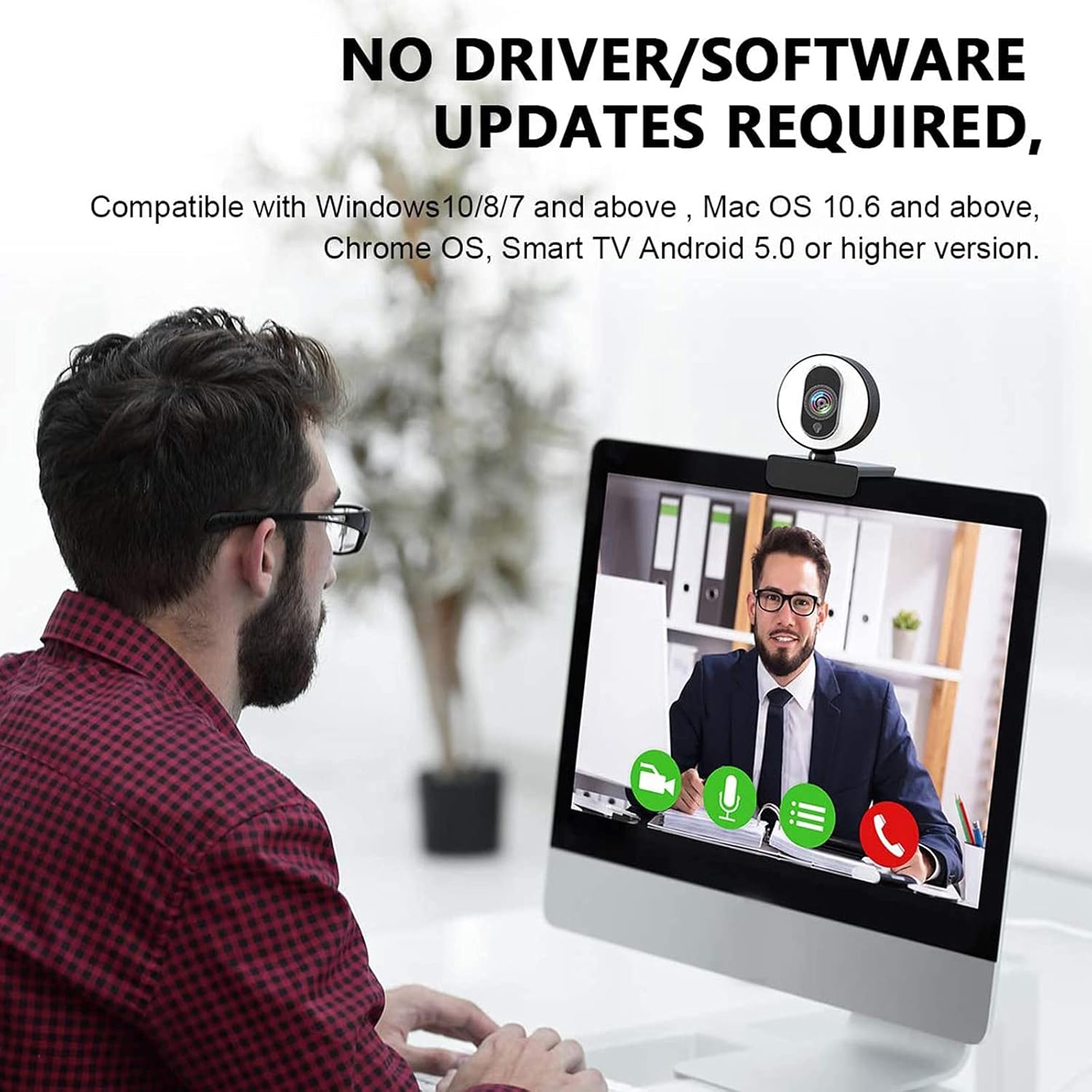 Product Deal 2021 UNZANO FHD 1080P Webcam: Built-in Microphone-Advanced Autofocus and Ring Light with 3-Level Adjustable Brightness, Plug&Play Streaming Webcam for Zoom/Skype/Xbox Gamer/YouTube Streamer 🛒 Crazy Deals 2021 UNZANO FHD 1080P Webcam: Built-in Microphone-Advanced Autofocus and Ring Light with 3-Level Adjustable Brightness, Plug&Play Streaming Webcam for Zoom/Skype/Xbox Gamer/YouTube Streamer