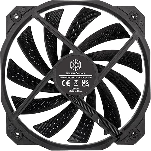 Miniatura 2 de SilverStone Technology Shark Force 160 Ventilador PWM mejorado de 6.299 in (con orificios de montaje de 5.512 in) SST-SF160B