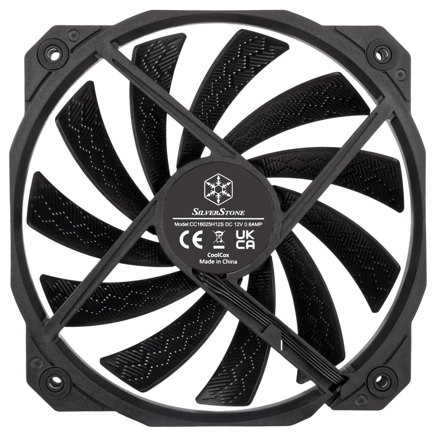 SilverStone Technology Shark Force 160 Performance Enhanced 160mm (with 140mm mounting Holes) PWM Fan, SST-SF160B