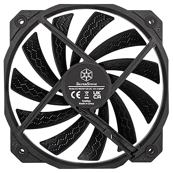 Silverstone Technology Shark Force 160 Performance Enhanced 160mm (with 140mm mounting Holes) PWM Fan, SST-SF160B