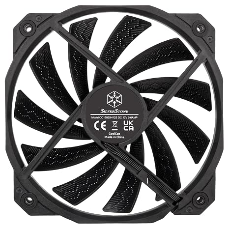 Silverstone Technology Shark Force 160 Performance Enhanced 160mm (with 140mm mounting Holes) PWM Fan, SST-SF160B