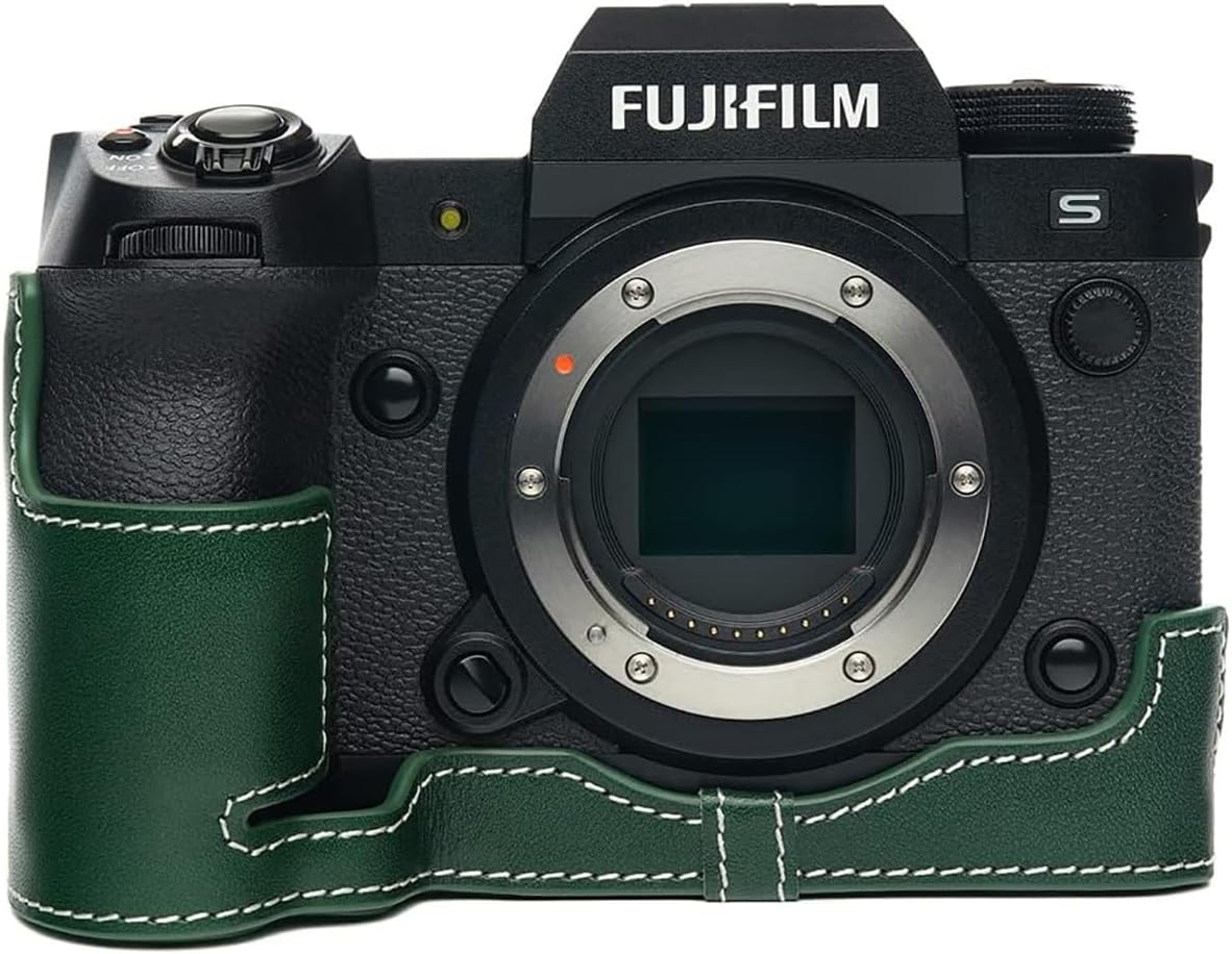 JISYIWOW カメラケース 対応 Fujifilm X-H2 X-H2S用 本物の牛革