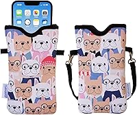 Vista 18 de Tainada Funda de neopreno para teléfono para hombres y mujeres con correa cruzada/cordón para el cuello para iPhone 17/16/15 Pro Max, Air, 16/15