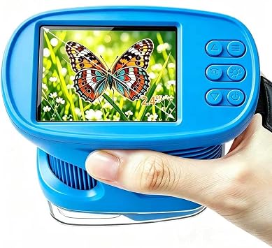 1000X Handheld Microscope for Kids ,Mini pocket Digital Microscope-Blue