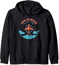 Ben Gurion Airport Tel Aviv, Israel Zip Hoodie