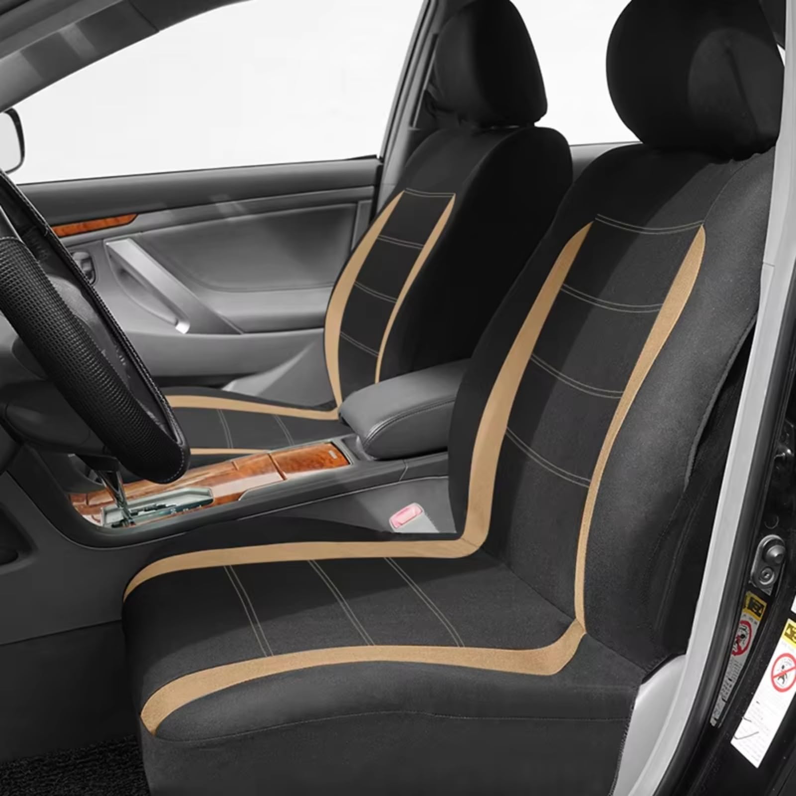 Fundas Asiento Coche Tamaño Universal Aptas Mayoría SUV Camiones Furgonetas Accesorios Interiores Juego Completo Fundas Protectoras Asientos Coche(Red 5 Seat)