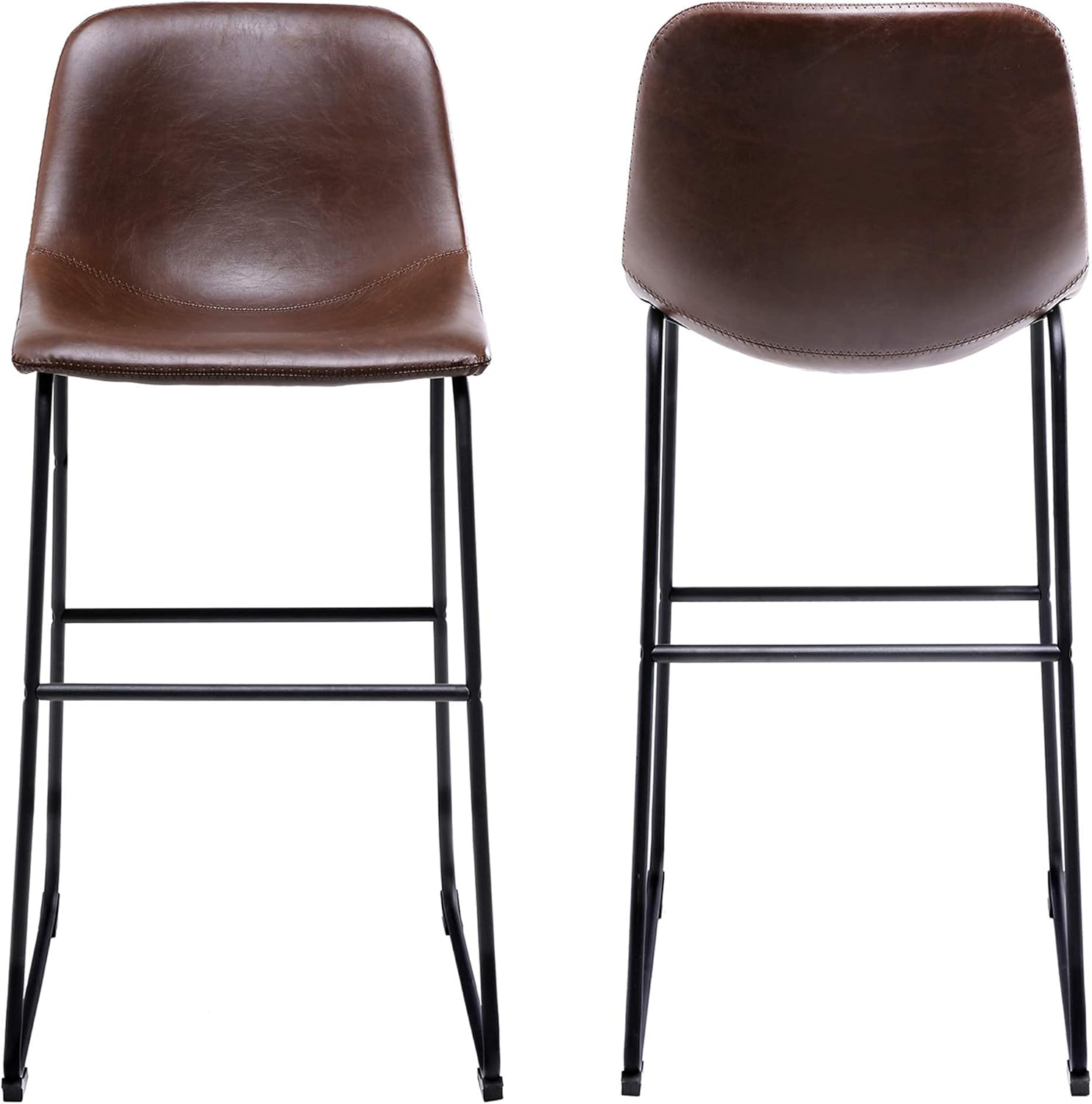 Buy Rfiver Pu Faux Leather Bar Stools Set Of 2