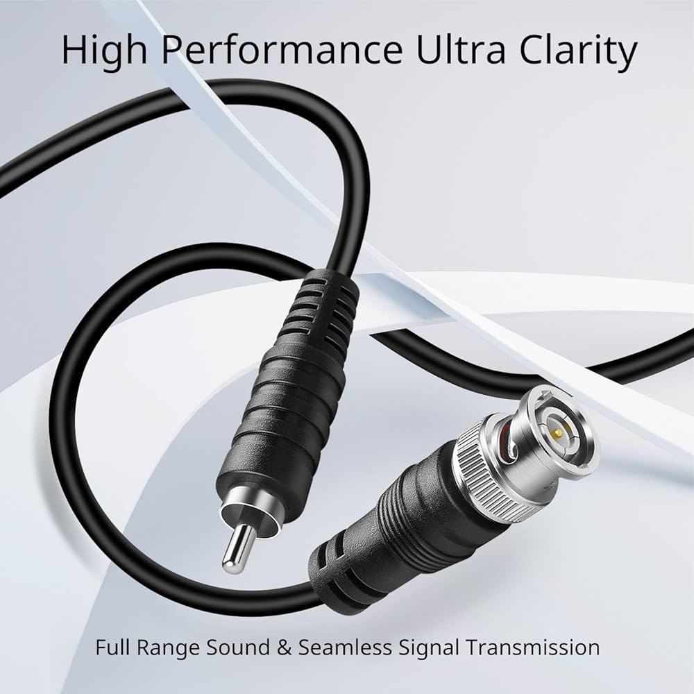 RCA.オスジャック同軸ケーブルコネクタビデオアダプタ Amazon | TNP BNC to RCAアダプタケーブル(6フィート) – BNCオス