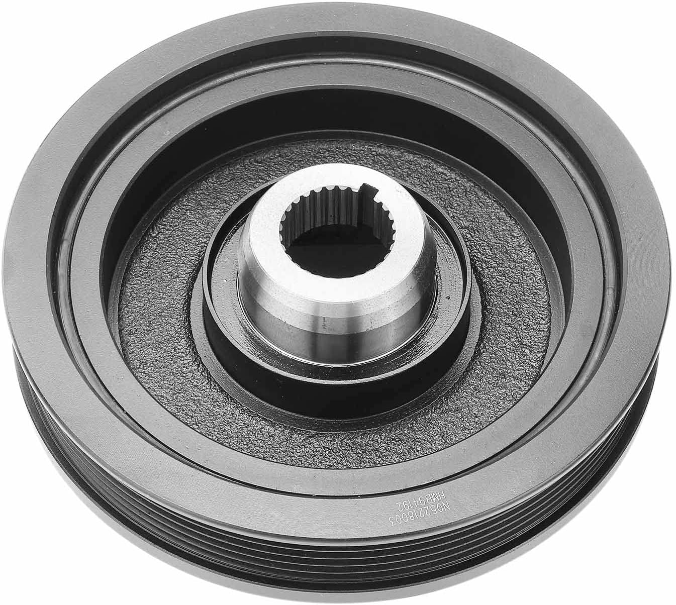 A-Premium Engine Harmonic Balancer Crankshaft Pulley Compatible with Honda Civic 2001 2002 2003 2004 2005 SOHC L4 1.7L, Replace# 13810PLMA01, 90704634000