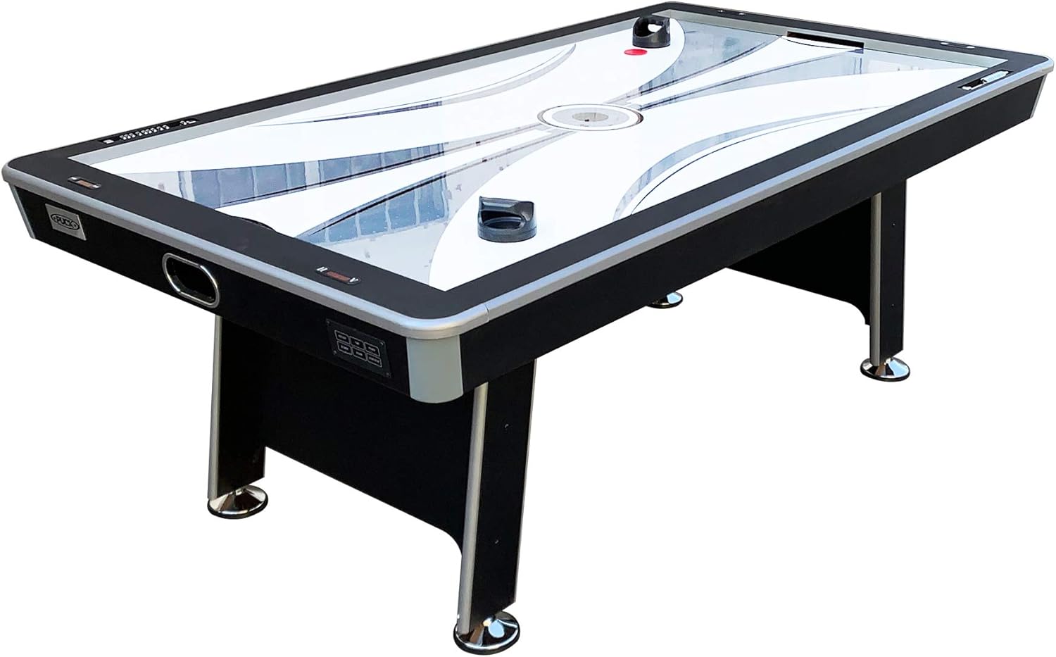Amazon.com : PUCK Apollo 7-Foot Air Hockey Table (Black) - Perfect Size - Air Hockey Table Black Friday Sale