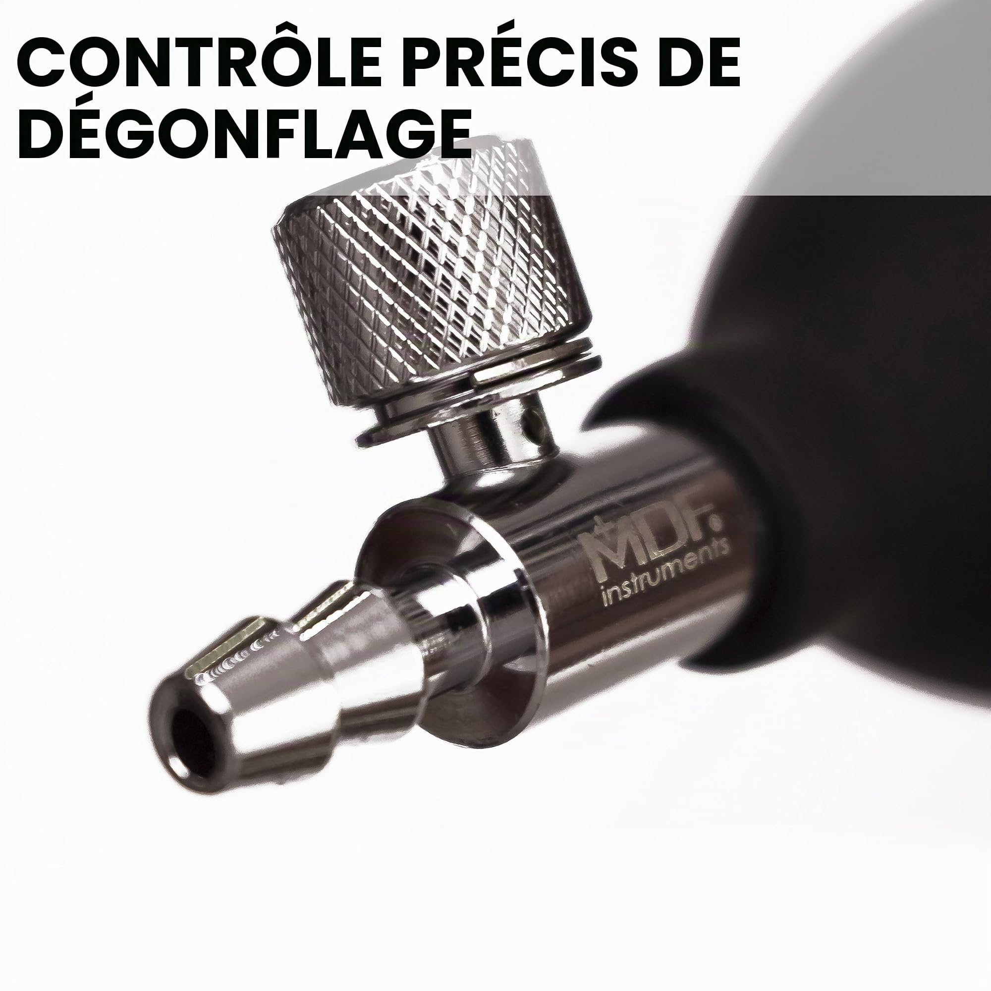 MDF Instruments, tensiomètre anéroïde professionnel haut de gamme Calibra, tensiomètre avec brassard pour adulte et étui de transport, cadran blanc, brassard violet, MDF808M08