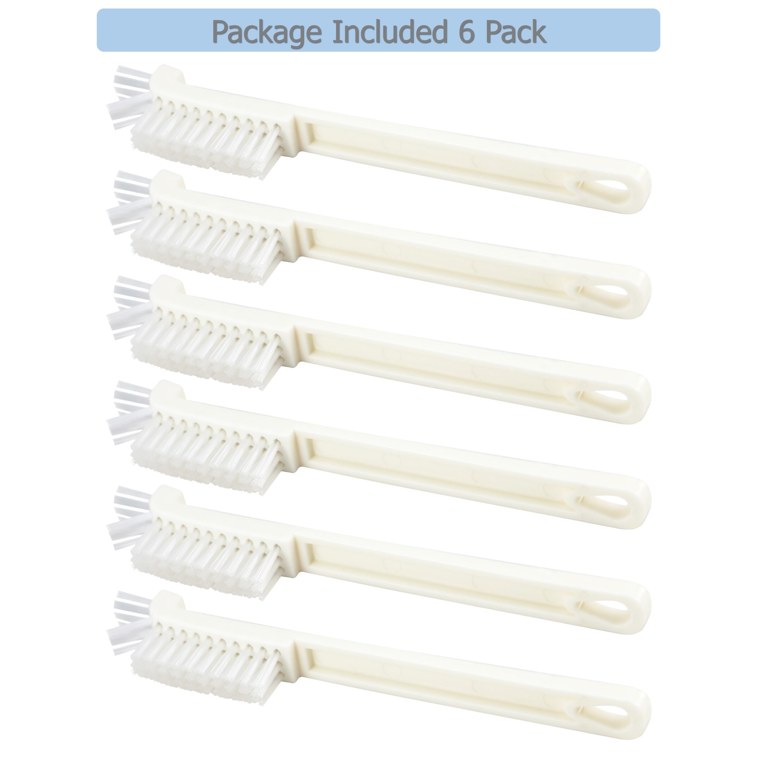 EIKS 6 Pack Cleaning Brushes - Flexible Bristles For Bathroom, Kitchen, Sink, Window Tracks - View #13