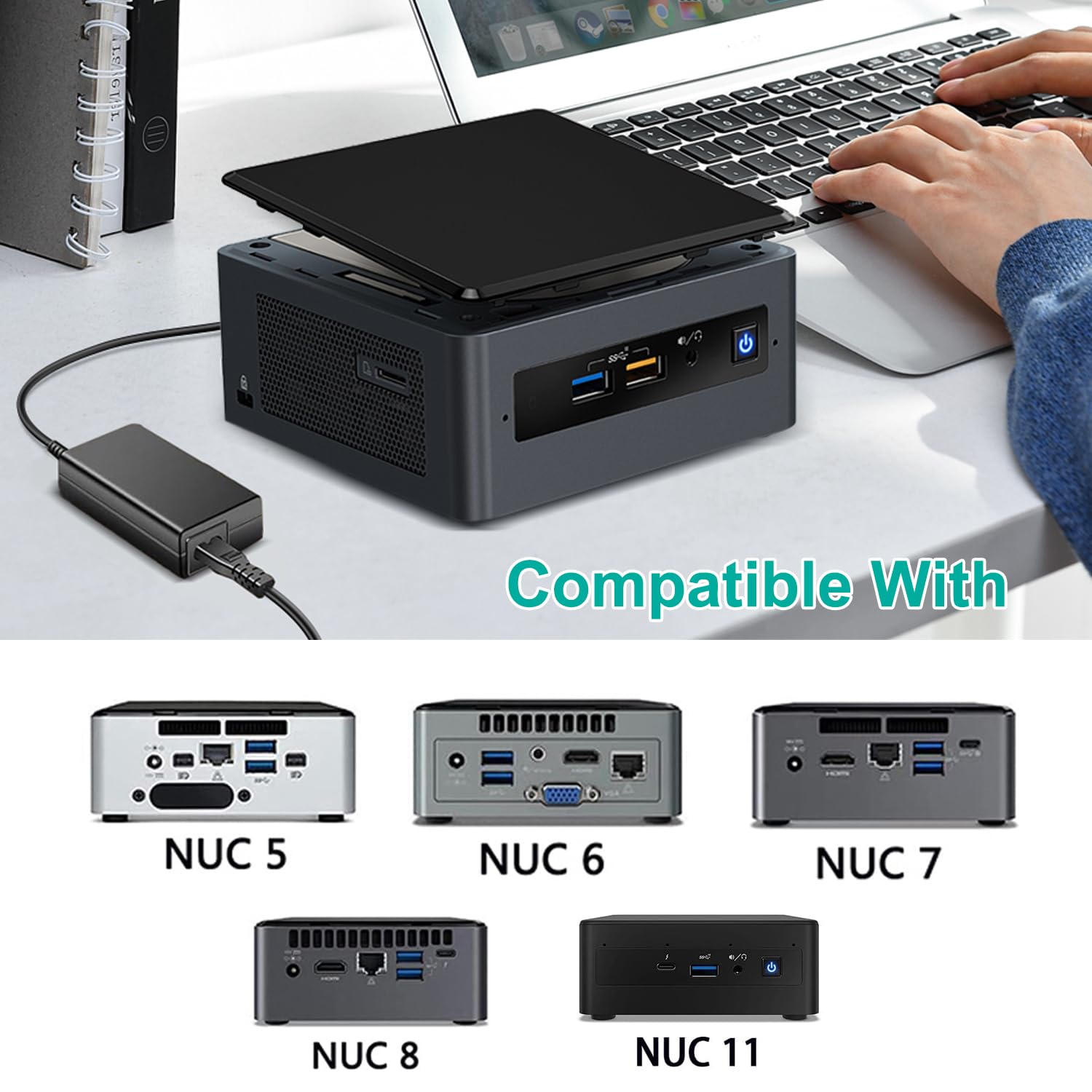 Amazon.com: HKY 19V AC Adapter Charger for Intel NUC 11 8 7 6 5