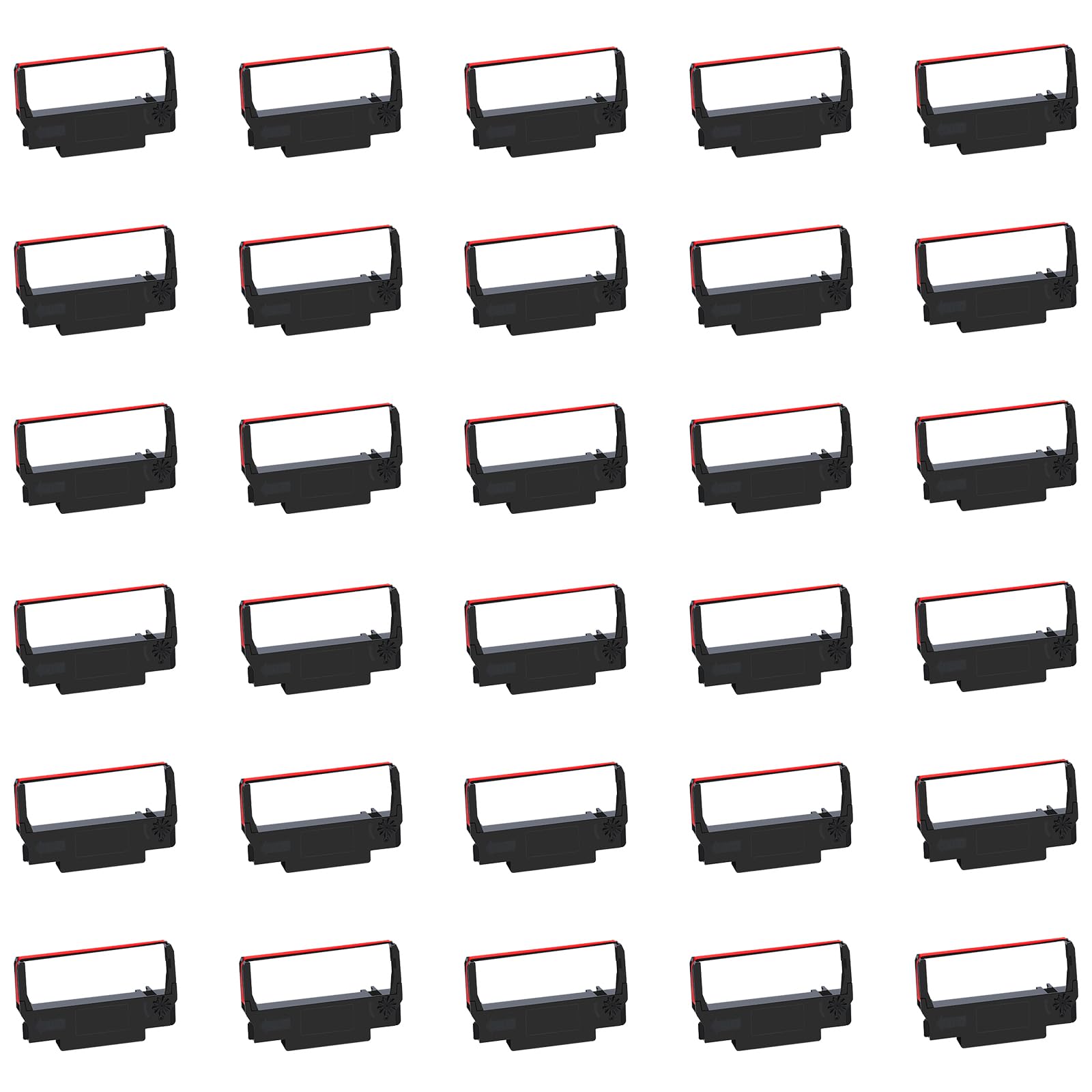 COSOB Cosob 30 Pack ERC30 ERC30 Black and Red ERC-30 ERC30/34/38 Ribbon Compatible with Epson TM-U220 M188B ERC30 ERC34 ERC38 NK506 Printer