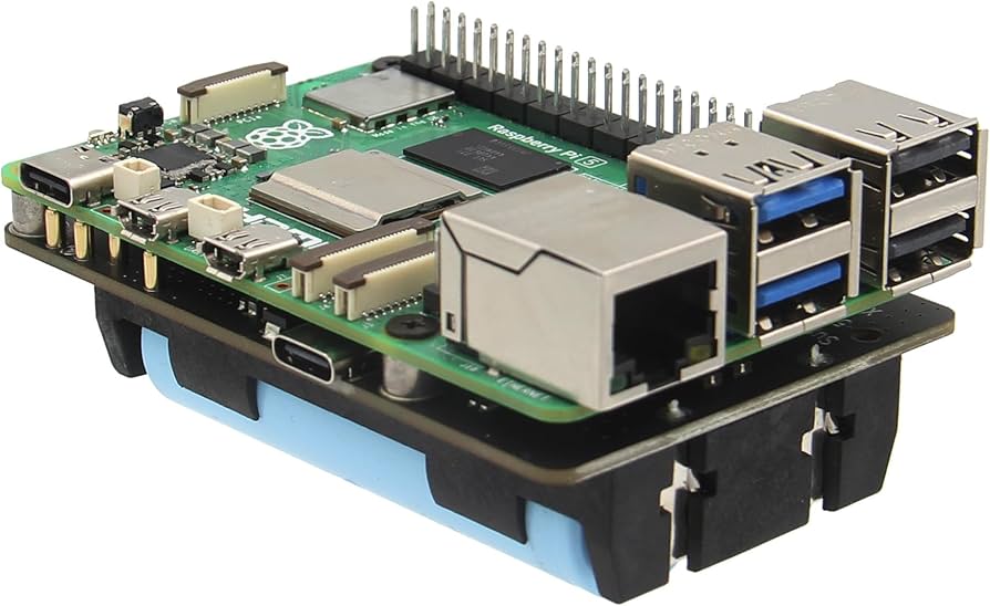 Amazon.co.jp: Geekworm Raspberry Pi 5 UPS 電源管理拡張ボード