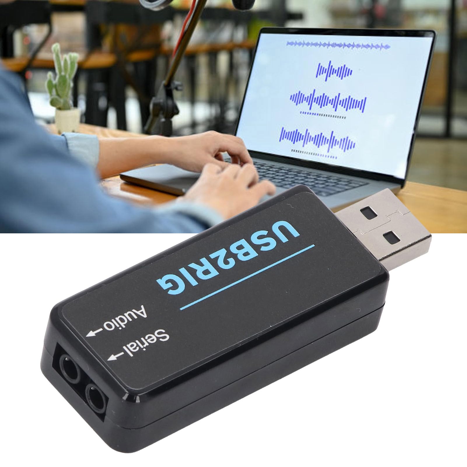 Adattatore Audio USB, 3.5mm 2 in 1 Doppio Adattatore Adattatore di Schede Audio Esterna, Supporto TTL/232/CIV, per Scheda Audio