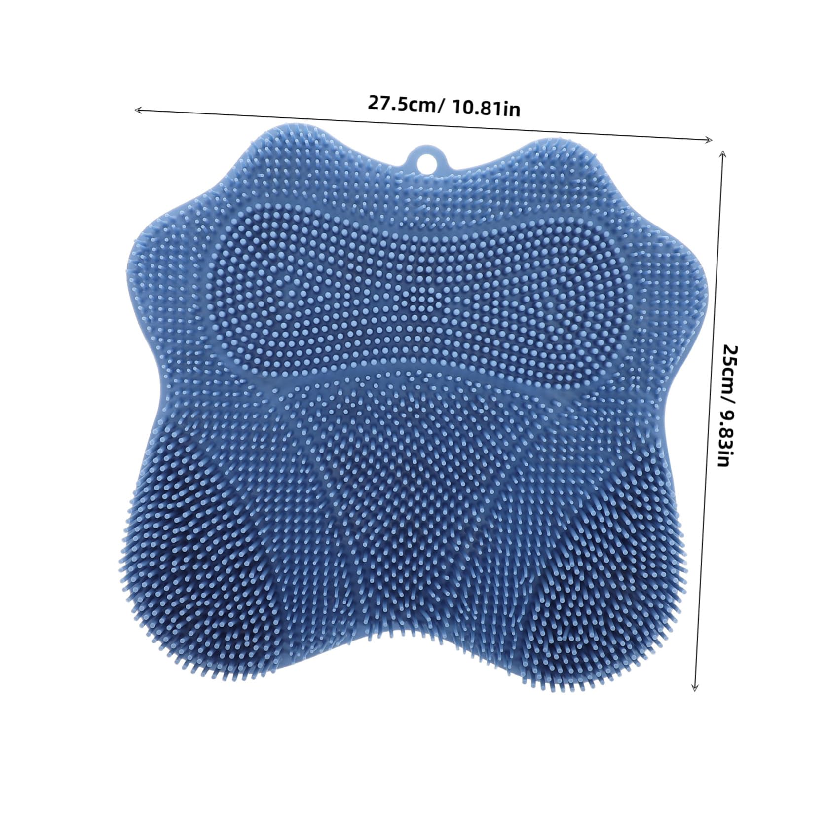Didiseaon Foot Scrubber Shower Mat Multi-Purpose Scrub Sponges Hands- Back Scrubber Silicone Cushion for Foot Massage