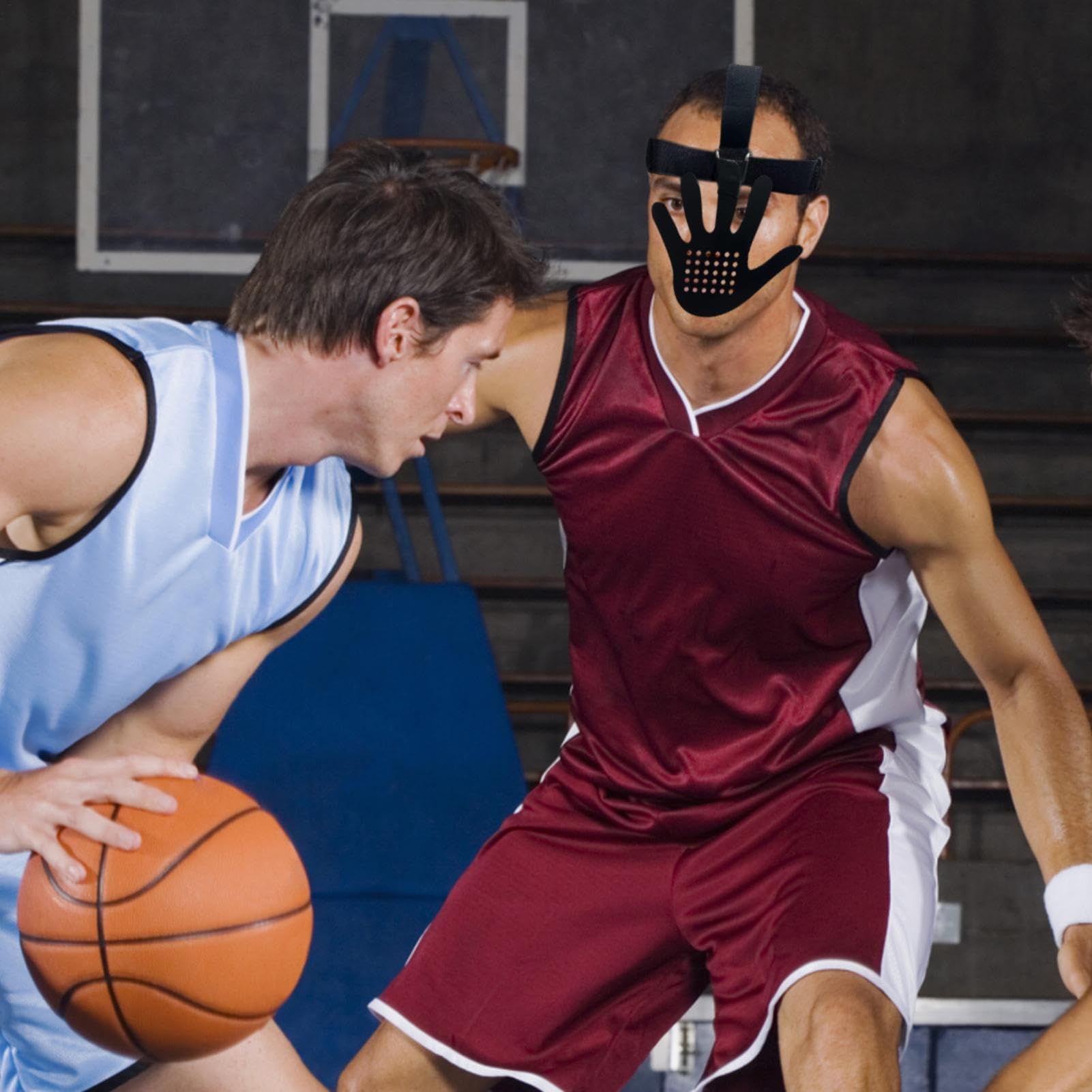 Basketball-Sicherheitsmaske – augenblockierende Trainingsmaske, Kopfbedeckung blockiert Schutz | Augenschützende Shooter-Trainingsmaske, Basketball-Augenblockierende Shooter-Trainingsmaske für Männer