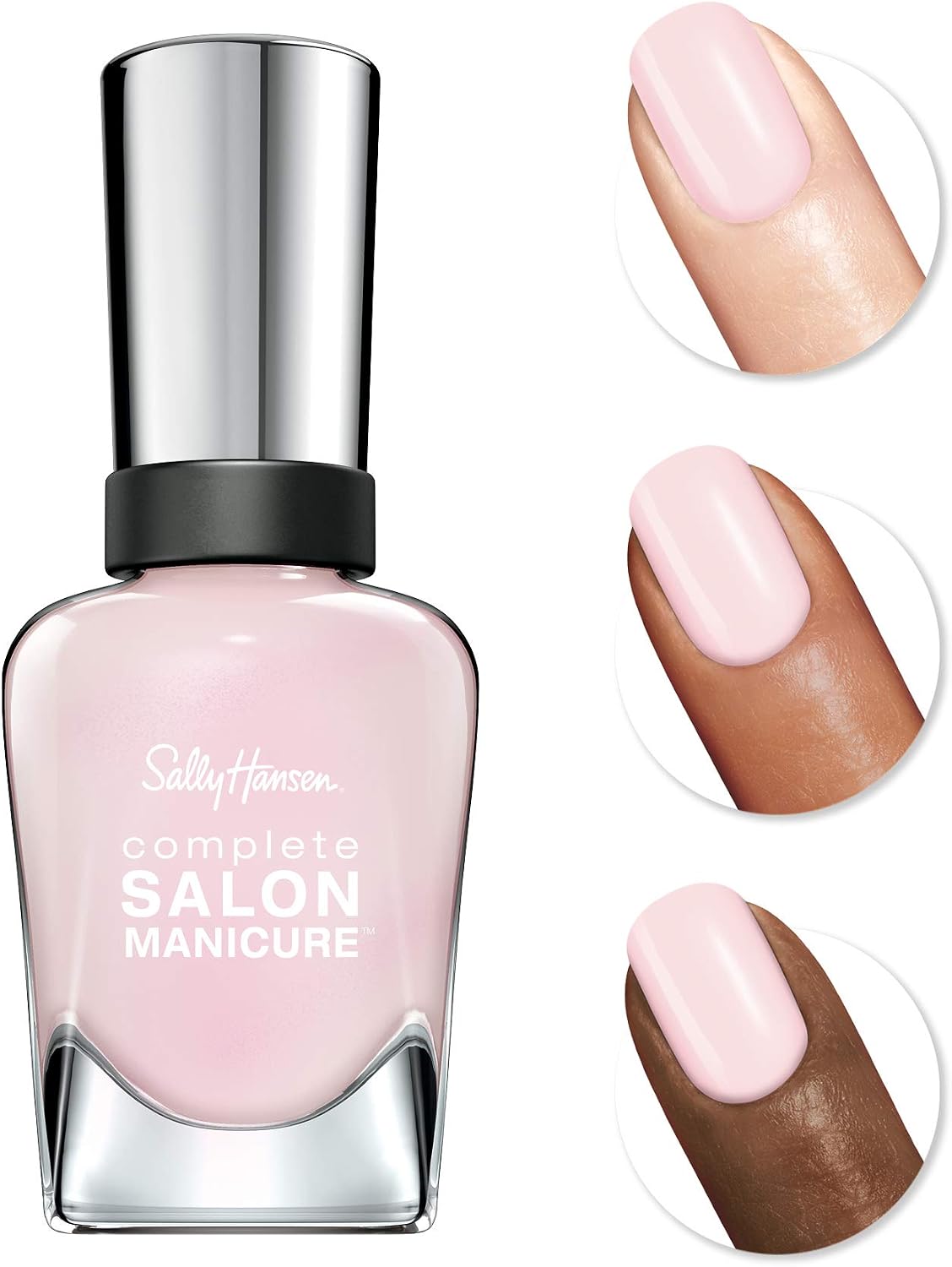 Sally Hansen Complete Salon Manicure Nail Polish - Freesia Fancy, Light pink, 14.7 ml (Pack of 1) - Image 3