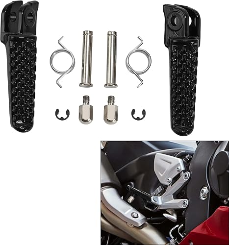 Miniatura 7 de TCT-MOTORPARTS Reposapiés negro para CBR600RR 2003-2018 CBR1000RR 2004-2023